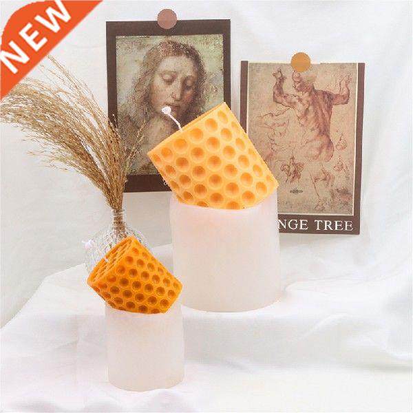 honeycomb geometric candle silicone mold handmde