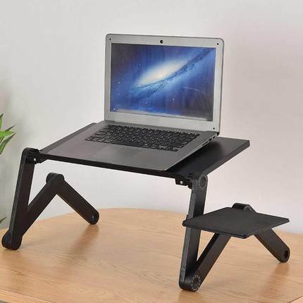 Iron Folding Table Laptop Desk Portable Notebook Stand Folda