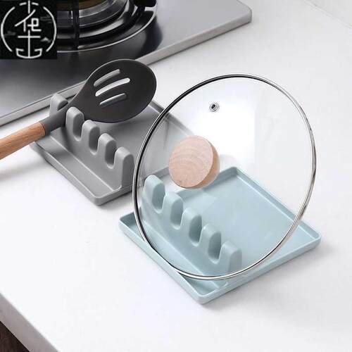kitcen spatula storage rack pot cover spoon cusion bracket