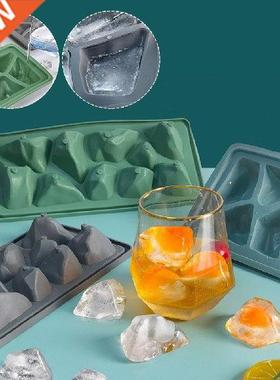 10 hole Stone Silicone Ice Tray Mold Household Irregular
