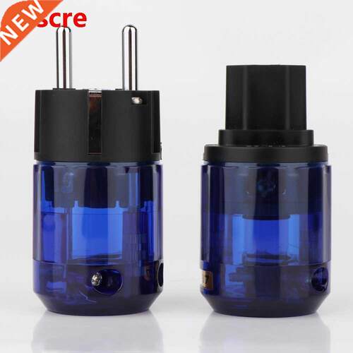 Set P-037E Rhodium Plated EU Power Connector C-037 IEC Femal