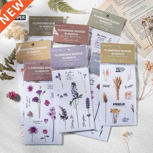 Mr.Paper 3 Pcs/bag 8 Designs March Flower Season Series Pla