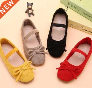 Child Kids Shoes Girls bow-knot princess shoes chaussure fil