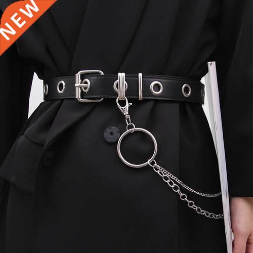 Fashion Harajuku Punk Belt For Women Eyelet Grommet Metal B