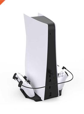 For PS5 Game Console Vertical Stand Dual Controller Gamepad