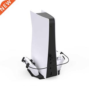 For PS5 Game Console Vertical Stand Dual Controller Gamepad