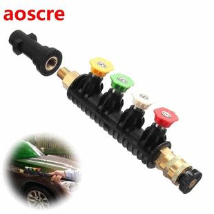Water Pressure Spray Car Washer Nozzle Wand Lance + 5pcs Tp