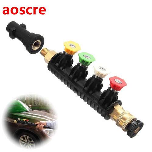 Water Pressure Spray Car Washer Nozzle Wand Lance + 5pcs Tp