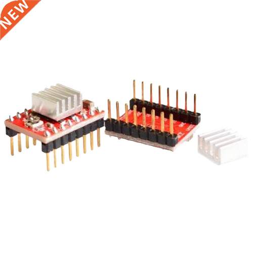 Step Motor Drive Module and Radiator for Stepping Drive Red