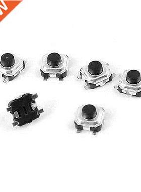20 Pcs 4mmx3mmx2mm Round Push Button 4 Terminl DIP PCB Mome