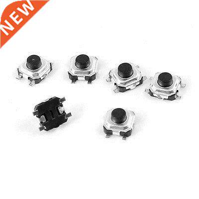 20 Pcs 4mmx3mmx2mm Round Push Button 4 Terminl DIP PCB Mome
