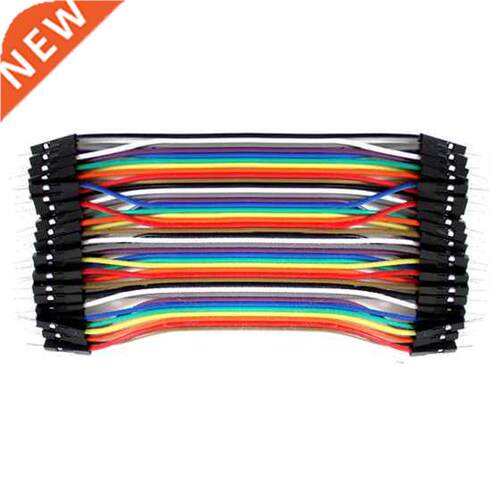 40pcs 10cm Male To Male Dupont Wire Jumper Cable for Brea