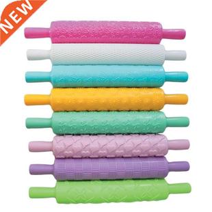 15 Styles Rolling Pin With Roller Daisy Patterns Baking Tool