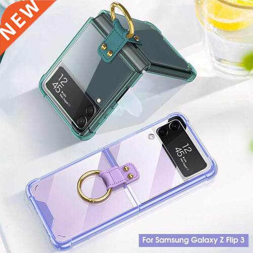 Anti-fall Ring Holder Phone Case For Samsung Galaxy Z Flip