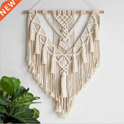 Hand-woven Pendant Macrame Wall Hanging Art Woven Tapestry