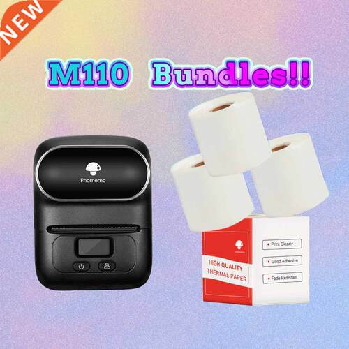 Phomemo M110 Label Printer Impresoras Portatil Photo Imprima
