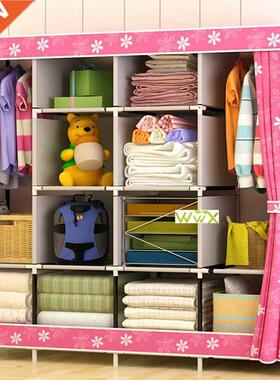 Modern Simple Wardrobe Fabric Folding Cloth Storage Cabinet