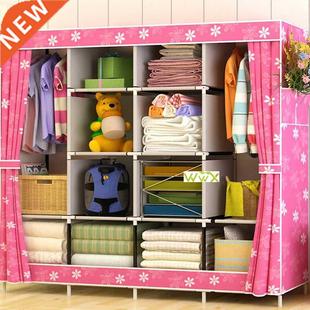 Fabric Wardrobe Simple Cabinet Cloth Storage Folding Modern