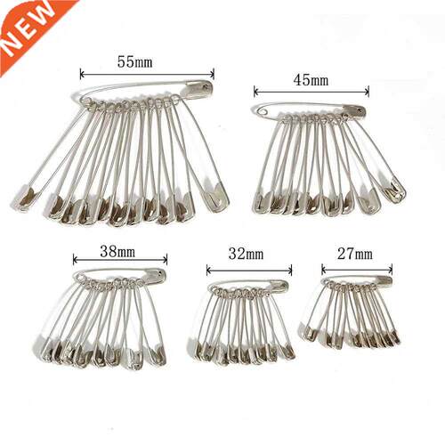 50Pcs Silver Safety Pins  Sewing Tools Accessory Stainles
