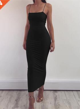 Spaghetti Strap Baless Sexy Long Dress Party Off Shoulder