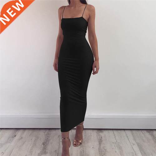 Spaghetti Strap Baless Sexy Long Dress Party Off Shoulder