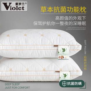 Cotton Embroidery Single Double Hotel Pillows Herbal