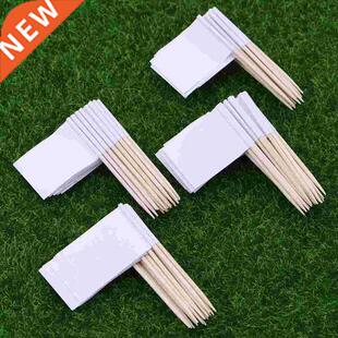 Flag Flags Toothpick Cupcake White Food Picks Toppers