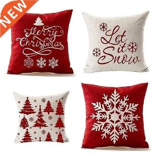 1 Pc Christmas Cushion Cover Pillowcase Sofa Pillow Cases