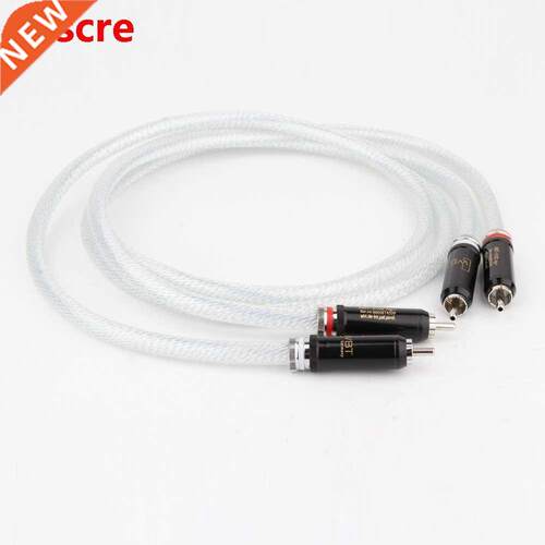 Hi End OCC Silver Plated Rca Audio Cables With WBT-0102Ag Br