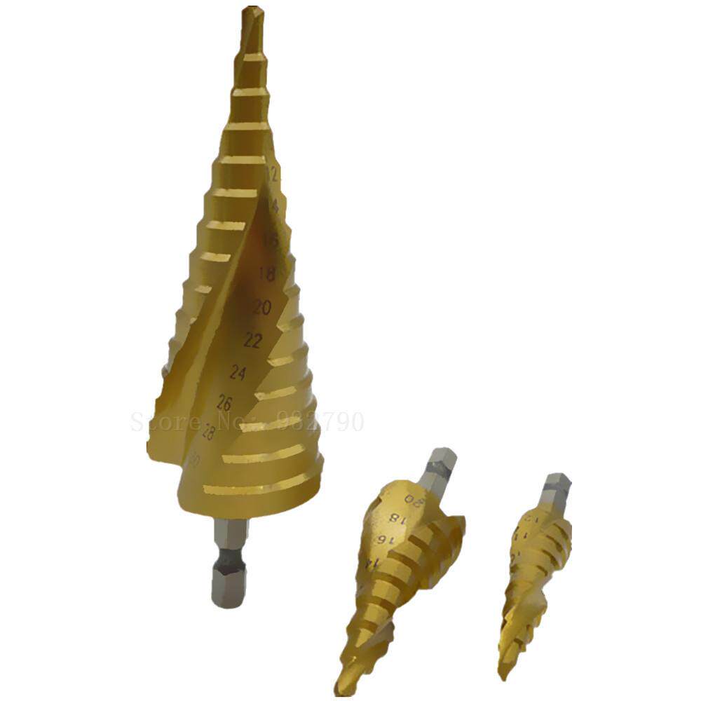 3pcs Hss Spiral Grooved 4mm To 12mm/20mm/32mm Cut Tool Set S