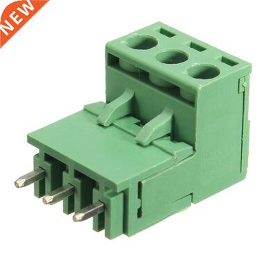 10Pcs 5.08mm Pitch 3Pin Plug-in Screw PCB Terminal Block Con
