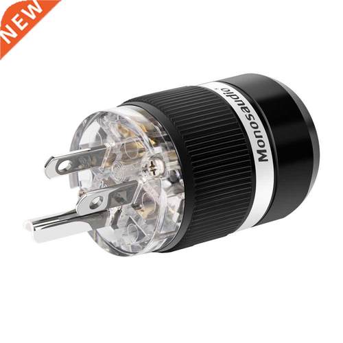 Monosaudio M101R/F101R US AC Power Plug Connector Pure Coppe