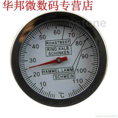 Fast Accurate Temp Stainless Steel Meat Thermometer with La