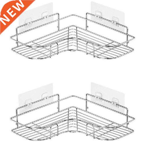 New 2-Pack Corner Shower Caddy, Stainless Steel Wide Space