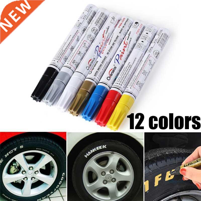 Colorful Waterproof Pen Car Tyre Tire Tread CD Metal Permane