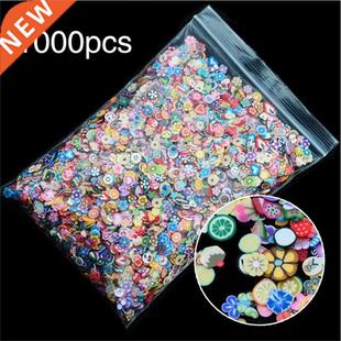1pack Nail Art 3D Fruit Flowers Feather Design Tiny Slices P