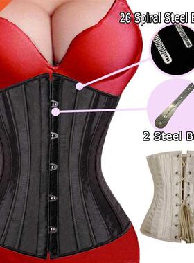 26根钢骨调整型宫廷塑身衣收腹塑身收腰带Waist Cincher Corselet