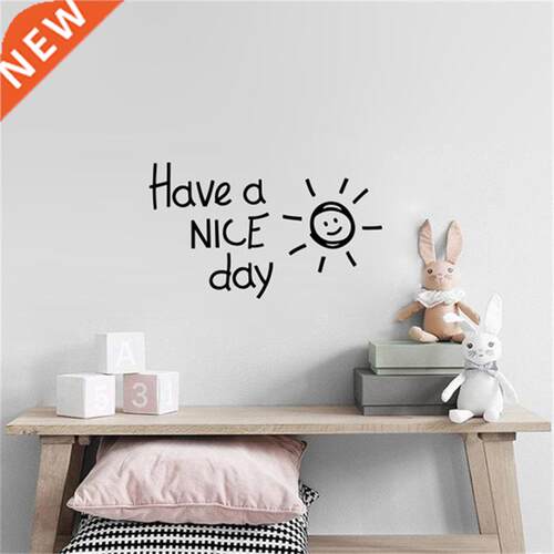 Have a NICE day Lovely sun vinyl Wall Sticker living room be