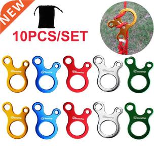 5/10pcs/lot Outdoor Camping Tent Wind Rope Buckle 3 Hole Alu