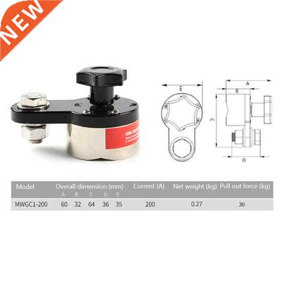 200A Magnetic Welding Ground Soldering Grounding Clamp Iron
