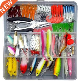 Fishing Lures Set Mixed Minnow Piler Spoon Hooks Fish Lure K