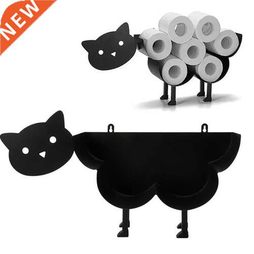 lack Cat Toilet Roll Holder Paper athroom Iron Storage Fre