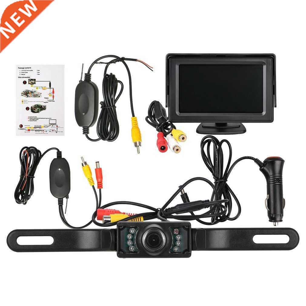 170 ° Wireless 4.3'' LCD Monitor Rear View Reverse System C
