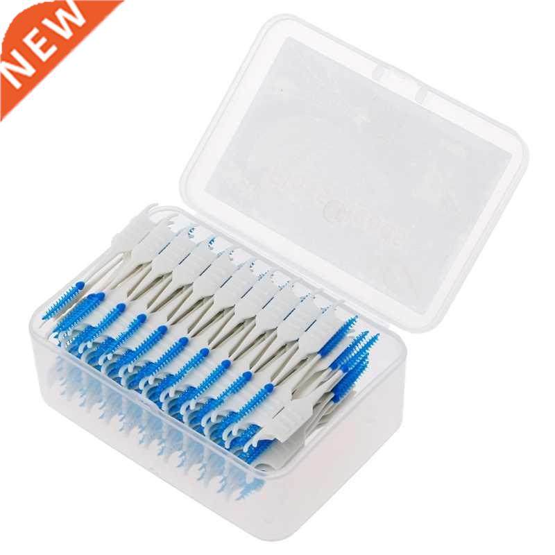 1 Set 20/40/120/200pcs Double Floss Head Hygiene Dental Sili