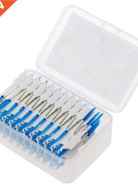 1 Set 20/40/120/200pcs Double Floss Head Hygiene Dental Sili