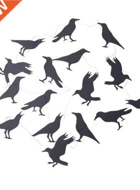Banner Halloween Garland Crows Paper Black Party Photograph