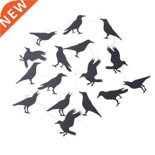 Banner Halloween Garland Crows Paper Black Party Photograph