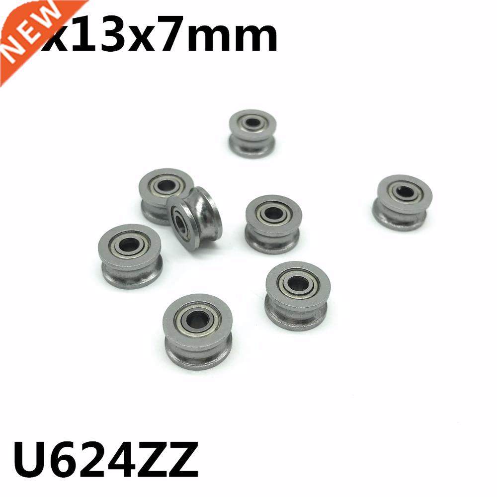 50pcs U624ZZ 4x1x7mm U groove deep groove ball bearing High