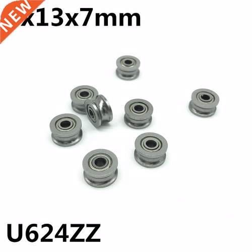 50pcs U624ZZ 4x1x7mm U groove deep groove ball bearing High