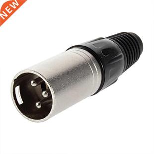 Type Mic Microphone XLR Male 3-Pin Audio Cable Connector Sol